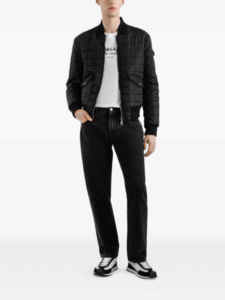 Bomber jacket Dolce & Gabbana Dolce & Gabbana Padded Bomber Jacket Black Barbati (BM 18962517) 2