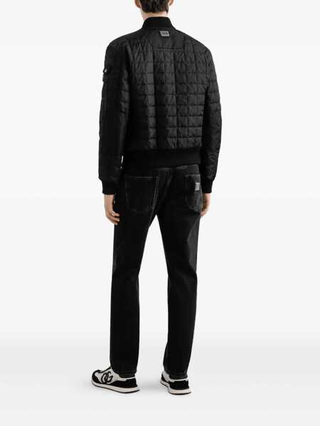 Bomber jacket Dolce & Gabbana Dolce & Gabbana Padded Bomber Jacket Black Barbati (BM 18962517) 3