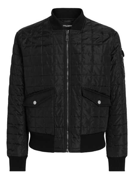 Bomber jacket Dolce & Gabbana Dolce & Gabbana Padded Bomber Jacket Black Barbati (BM 18962517) 1