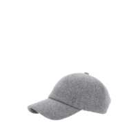 Sepci Grey Baseball Cap With Logo Embroidery On The Front In Wool Woman Femei