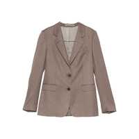 Sacouri Tagliatore Brown Blazer With Notched Lapels Femei