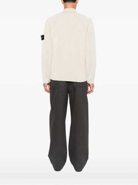 Pulovere Stone Island Stone Island Zip-Up Turtleneck Sweater Beige Barbati (BM 18964083) 4