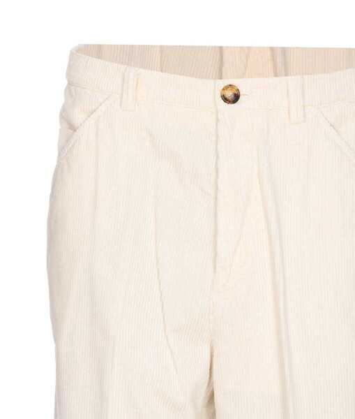 Pantaloni Brunello Cucinelli Brunello Cucinelli Trousers WHITE Barbati (BM 18964605) 4