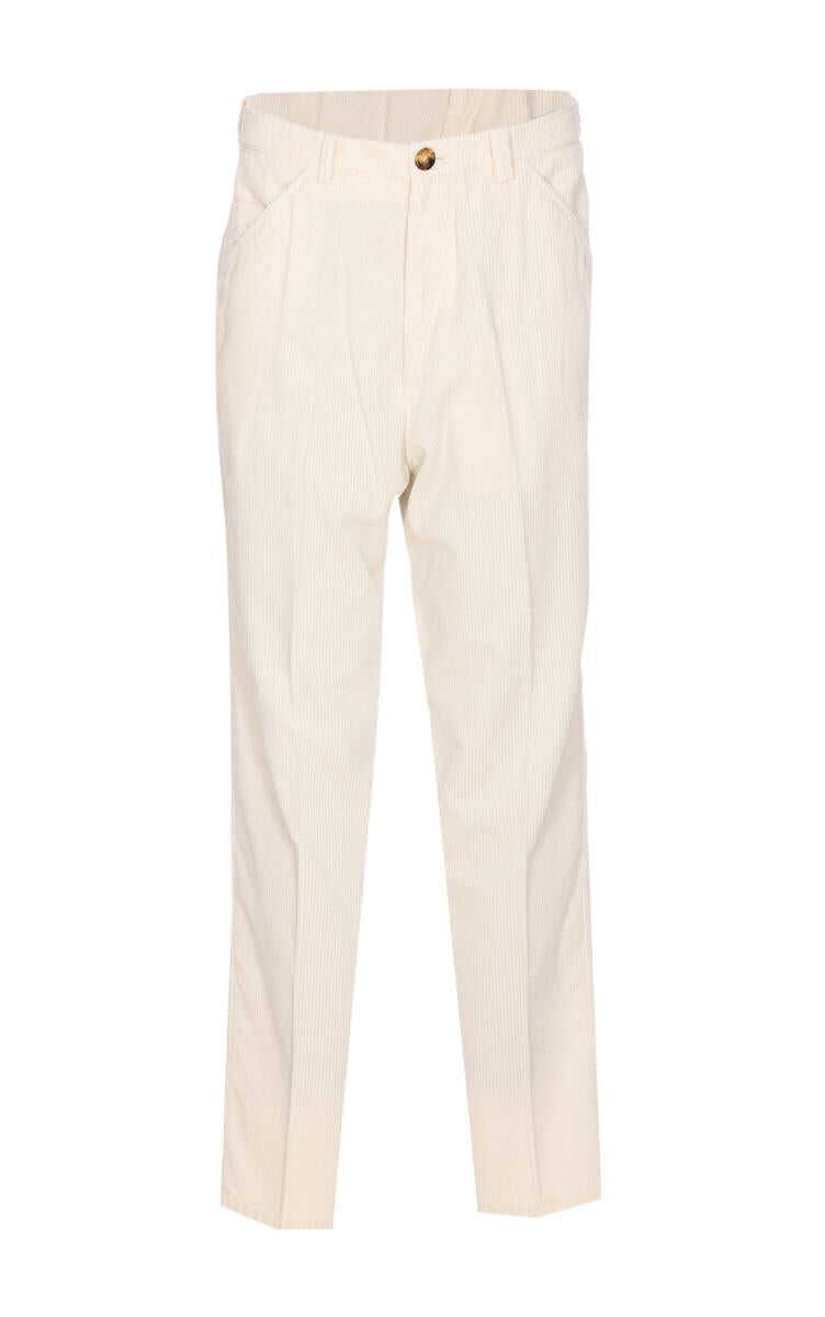 Pantaloni Brunello Cucinelli Brunello Cucinelli Trousers WHITE Barbati (BM 18964605) 1