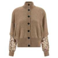 Cardigane Brunello Cucinelli Sequin Sleeve Cardigan Femei
