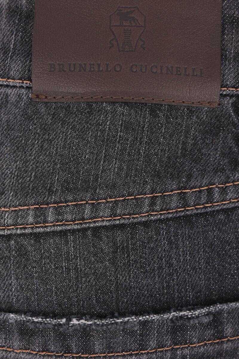 Blugi Brunello Cucinelli Brunello Cucinelli Jeans SLATE DISTRESSED DENIM Femei (BM 18964680) 4
