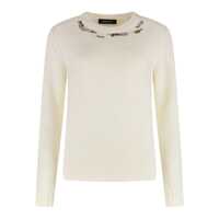 Pulovere Fabiana Filippi Wool-Blend Crew-Neck Sweater Femei
