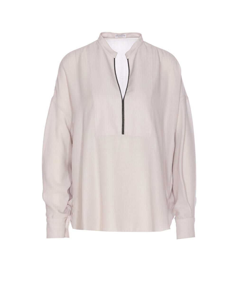 Camasi Brunello Cucinelli Brunello Cucinelli Shirts GREY Femei (BM 18964890) 1