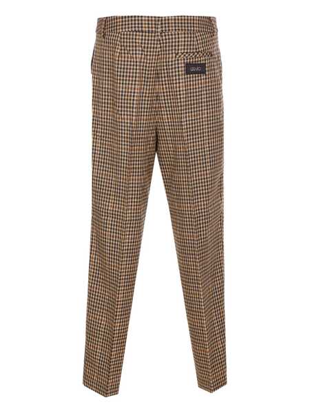 Pantaloni casual Liu Jo Liu Jo Trousers With A Checked Pattern MARRONE E BEIGE Femei (BM 18964944) 2