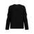 Liu Jo Liu Jo Wool Sweater With Embellished Sleeve Details Black