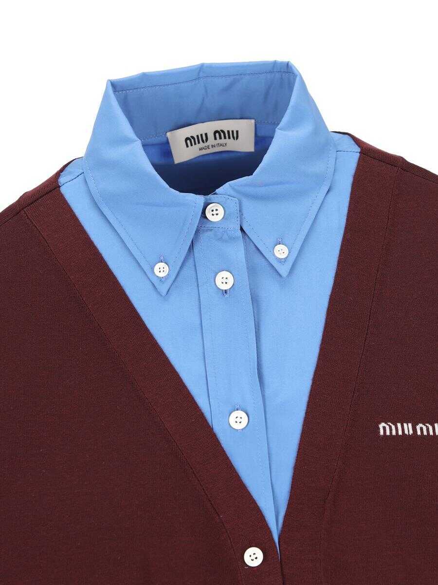 Camasi Miu Miu Miu Miu Shirts BORDEAUXPE RVINCA Femei (BM 18965022) 3