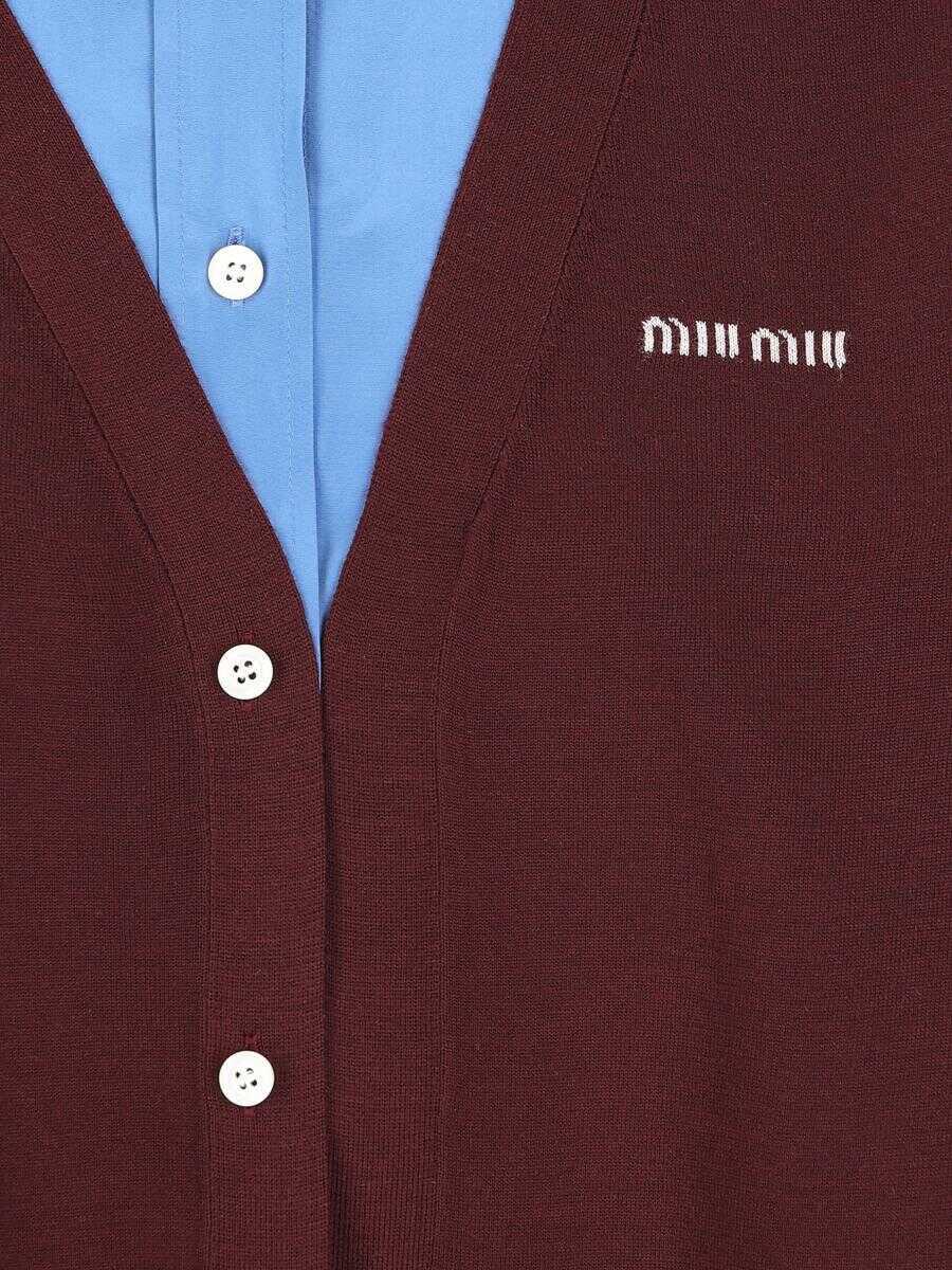 Camasi Miu Miu Miu Miu Shirts BORDEAUXPE RVINCA Femei (BM 18965022) 4