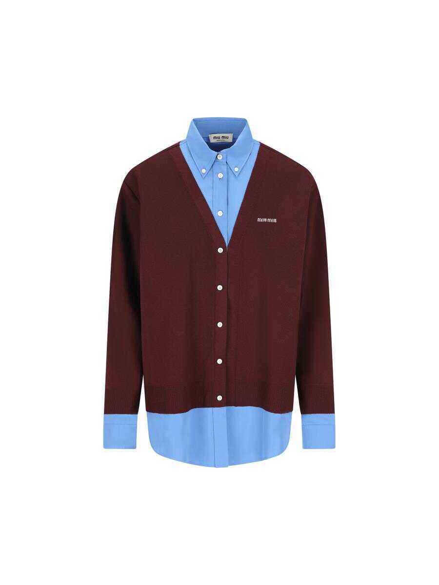 Camasi Miu Miu Miu Miu Shirts BORDEAUXPE RVINCA Femei (BM 18965022) 1