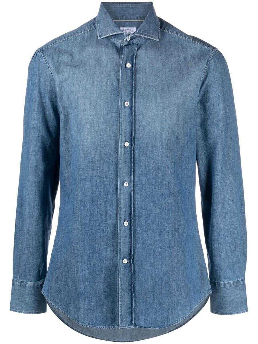 Camasi Brunello Cucinelli Brunello Cucinelli Shirts BLUE Barbati (BM 18965052) 1