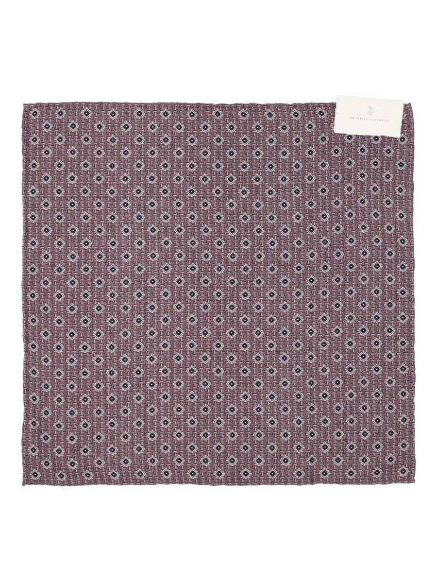 Esarfe Brunello Cucinelli Brunello Cucinelli Silk Foulard PURPLE Barbati (BM 18965055) 1