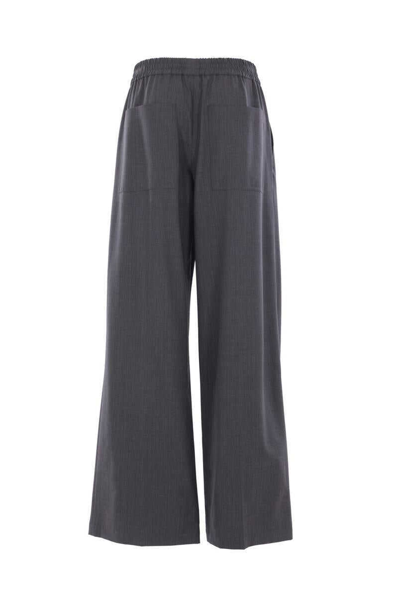 Pantaloni casual Brunello Cucinelli Brunello Cucinelli Trousers LIGNITE GRAY Femei (BM 18965160) 2