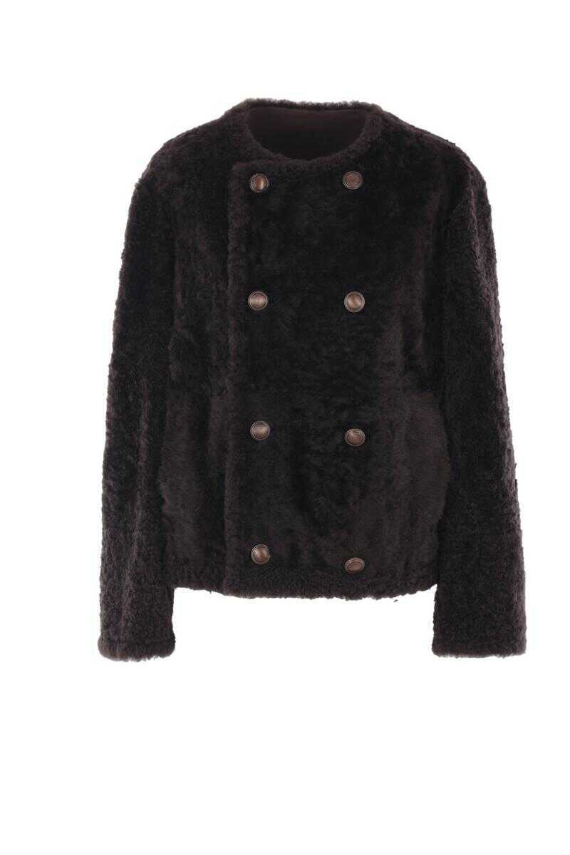 Paltoane Brunello Cucinelli Brunello Cucinelli Coats Brown Femei (BM 18965184) 1