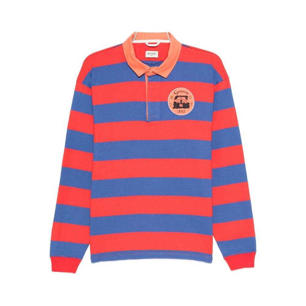 Tricouri Polo BODE Bode Polo Shirts RED/BLUE Barbati (BM 18965190) 1