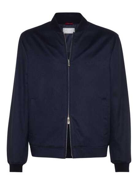 Bomber jacket Brunello Cucinelli Brunello Cucinelli Cashmere Bomber Jacket BLUE Barbati (BM 18965283) 1