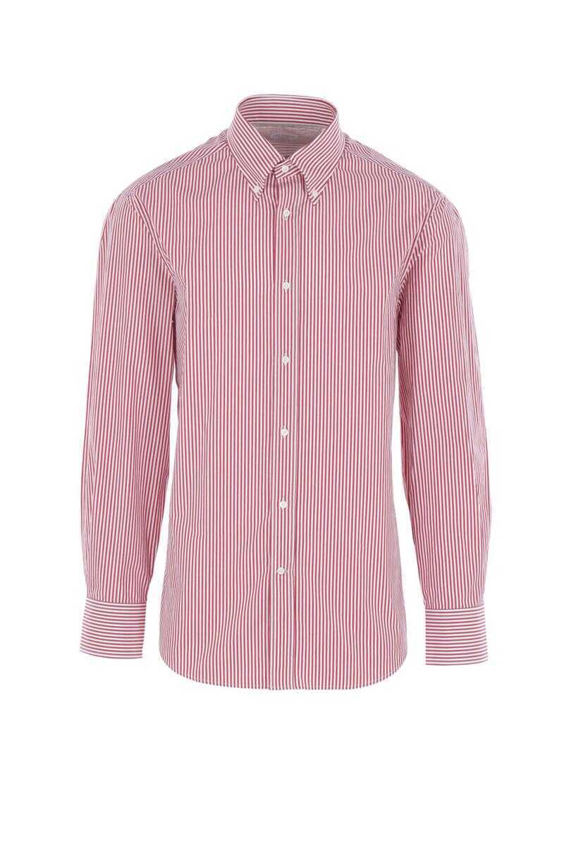 Camasi Brunello Cucinelli Brunello Cucinelli Shirts PINK Barbati (BM 18965310) 1