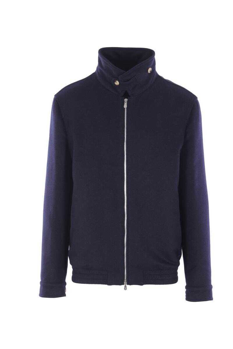 Paltoane Brunello Cucinelli Brunello Cucinelli Coats NAVY/LEADBLUE Barbati (BM 18965316) 1
