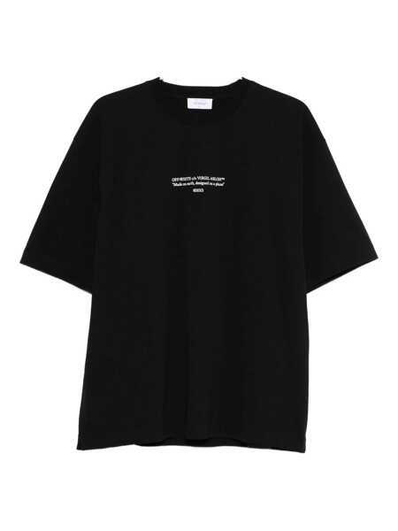 Topuri Off-White Off-White Statement Skate Short Sleeves Tee Clothing Black Femei (BM 18965514) 1
