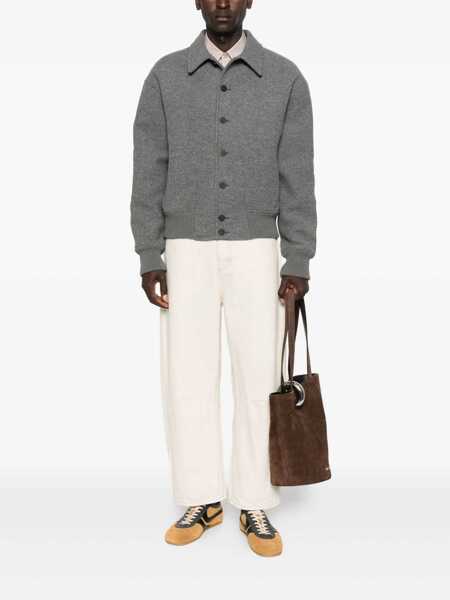 Geci JACQUEMUS Grey Jacket With Classic Collar And Dropped Shoulders In Wool Man GREY Barbati (BM 18965520) 2