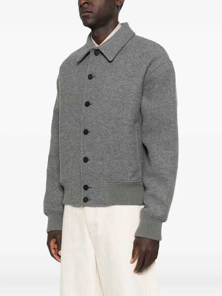 Geci JACQUEMUS Grey Jacket With Classic Collar And Dropped Shoulders In Wool Man GREY Barbati (BM 18965520) 3