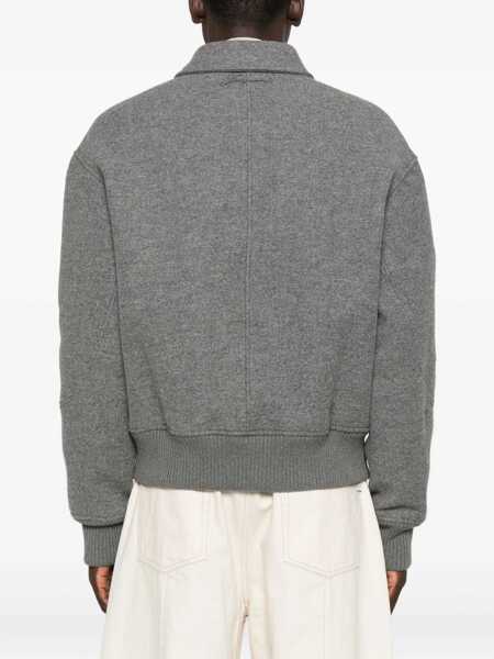 Geci JACQUEMUS Grey Jacket With Classic Collar And Dropped Shoulders In Wool Man GREY Barbati (BM 18965520) 4