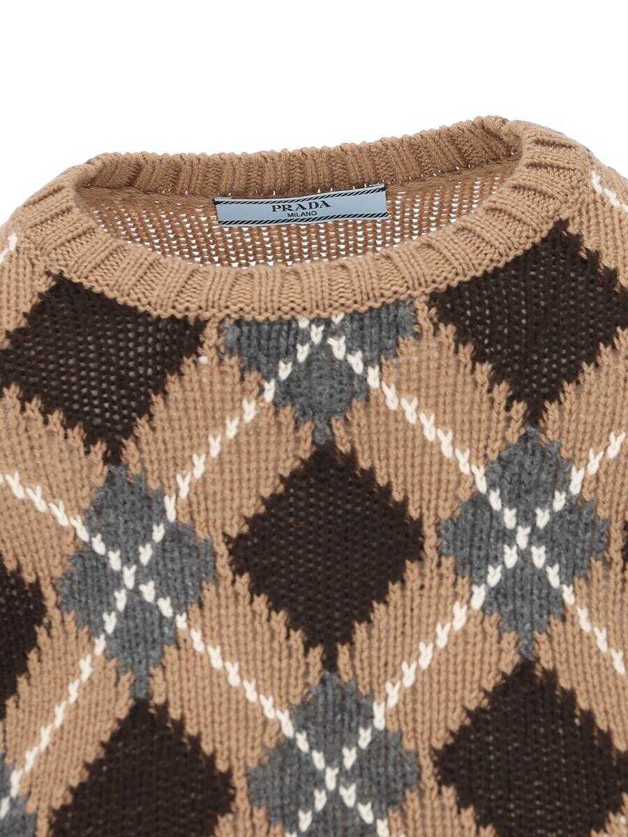 Pulovere Prada Prada Jerseys Brown Femei (BM 18965526) 3