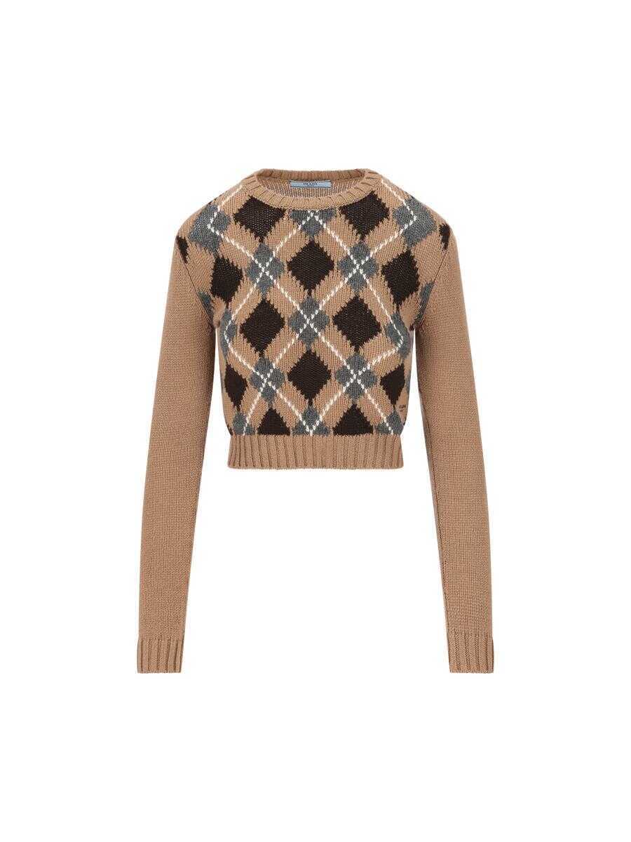 Pulovere Prada Prada Jerseys Brown Femei (BM 18965526) 1