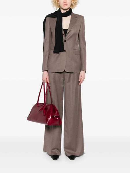 Pantaloni casual Tagliatore Tagliatore Brown Trousers With Pleats BROWN Femei (BM 18965535) 2