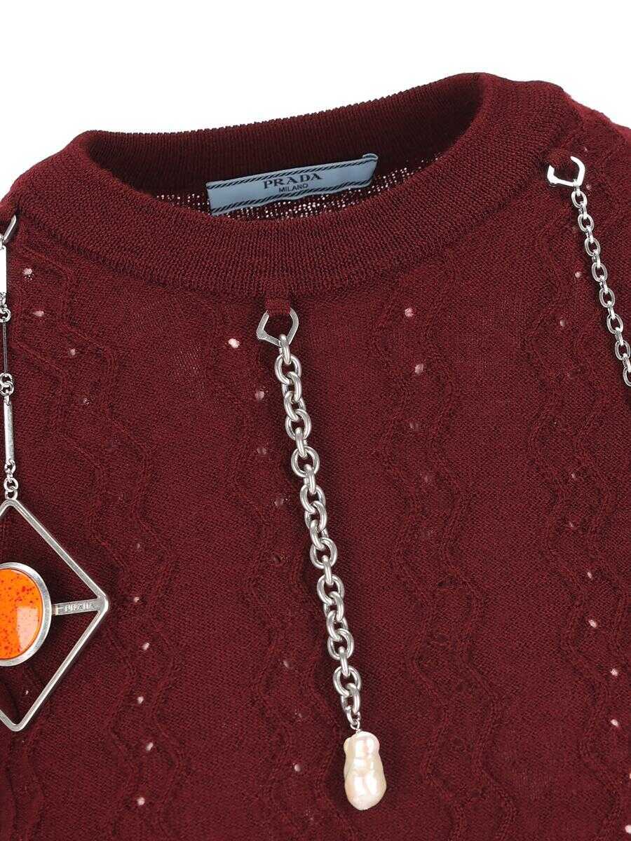 Pulovere Prada Prada Jerseys PINK Femei (BM 18965538) 3