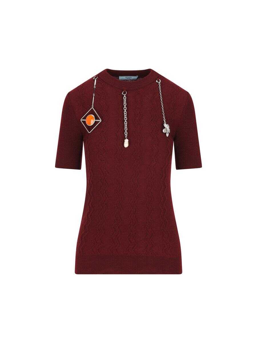 Pulovere Prada Prada Jerseys PINK Femei (BM 18965538) 1