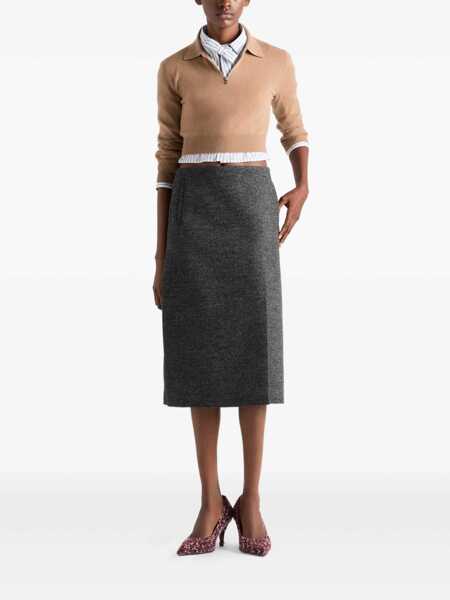 Pulovere Prada Prada Cashmere Sweater Brown Femei (BM 18965547) 2