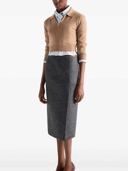 Pulovere Prada Prada Cashmere Sweater Brown Femei (BM 18965547) 3