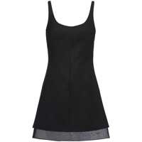 Rochii Prada Enamel Triangle-Logo Wool Dress Femei