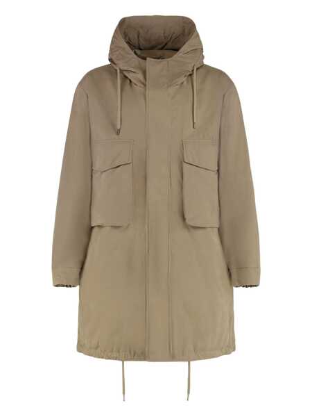 Geci Parka Herno Herno Hooded Parka Grey Barbati (BM 18965601) 1