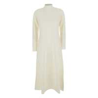 Rochii ANTONELLI White Long Dress With High-Neck In Cotton Woman