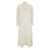 ANTONELLI White Long Dress With High-Neck In Cotton Woman WHITE