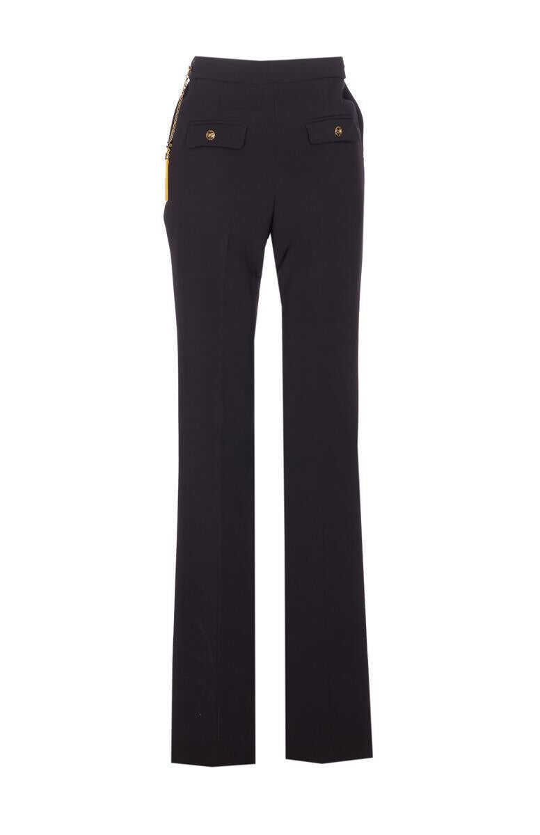 Pantaloni casual Elisabetta Franchi Elisabetta Franchi Trousers Black Femei (BM 18965634) 2