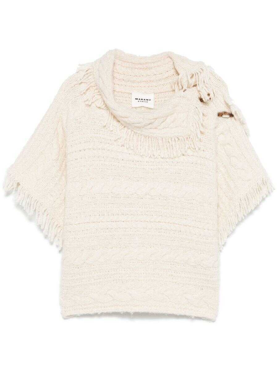 Pulovere Isabel Marant Isabel Marant toile Blanche Poncho Beige Femei (BM 18965772) 1