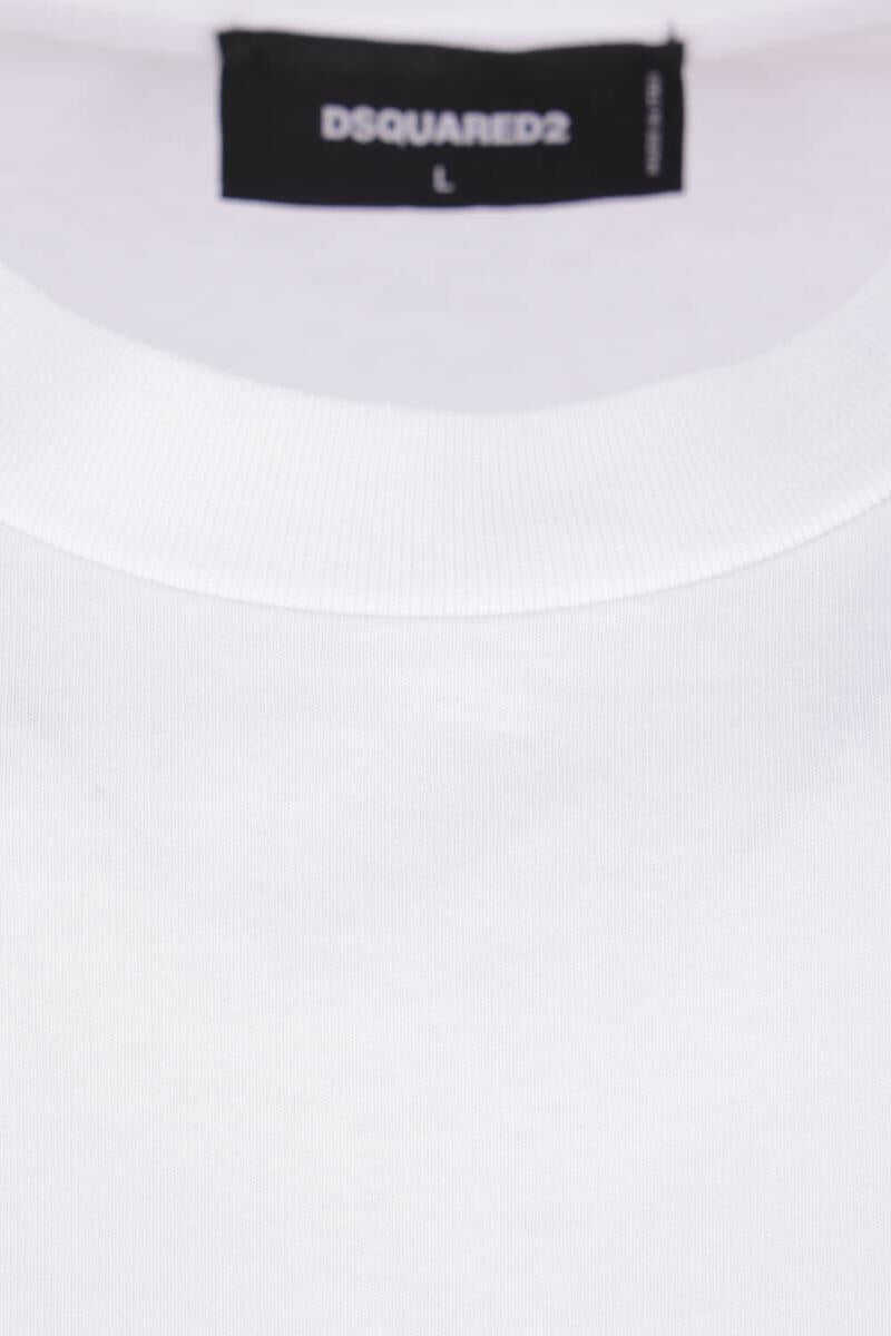 Topuri DSQUARED2 DSQUARED2 T-Shirts And Polos WHITE Barbati (BM 18966036) 4