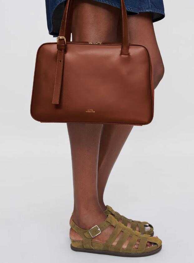 Genti de mana A.P.C. A.P.C. Bags BROWN Femei (BM 18966087) 4