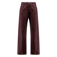 Blugi MM6 Maison Margiela Dark Burgundy Cotton Denim Pants Barbati
