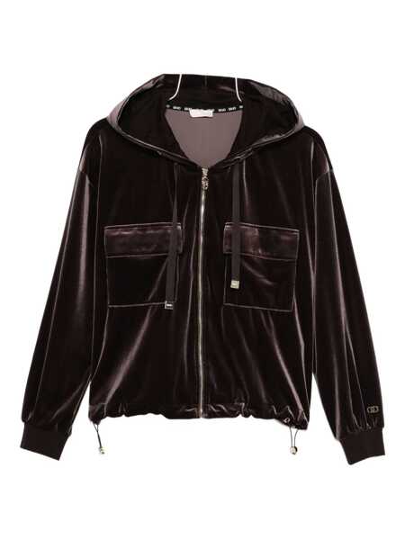 Bluze de trening Liu Jo Liu Jo Brown Hoodie With Pockets BROWN Femei (BM 18966345) 1