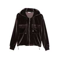 Bluze de trening Liu Jo Brown Hoodie With Pockets Femei