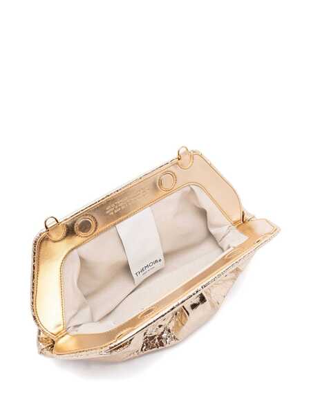 Genti mini THEMOIR Themoir Gold Leather Emera Clutch Gold Femei (BM 18966483) 4