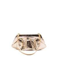 Genti mini Themoirè Gold Leather Emera Clutch Femei
