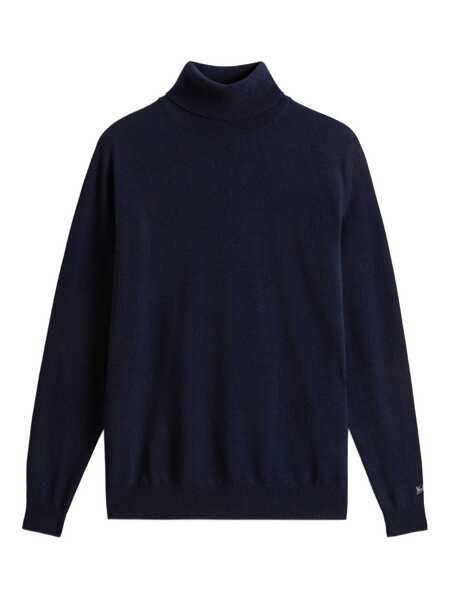 Pulovere Woolrich Woolrich Wool Turtleneck Sweater BLUE Barbati (BM 18966987) 1